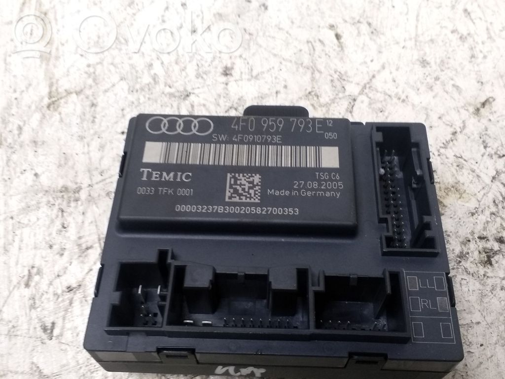 Audi A6 S6 C6 4F Centralina/modulo portiere