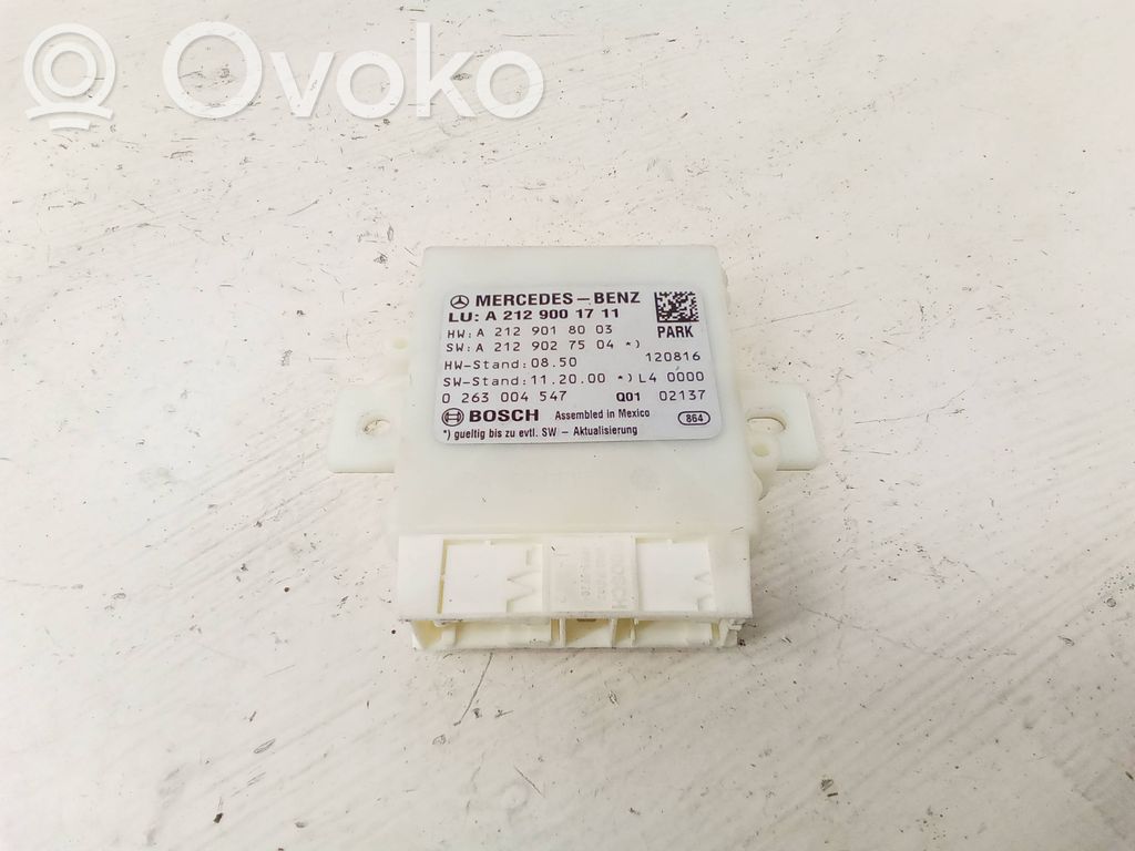 Mercedes-Benz E W212 Unitate/modul de comandă parcare PDC 