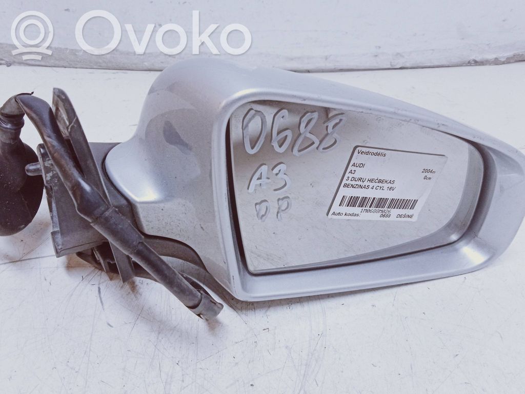 Audi A3 S3 8P Etuoven sähköinen sivupeili