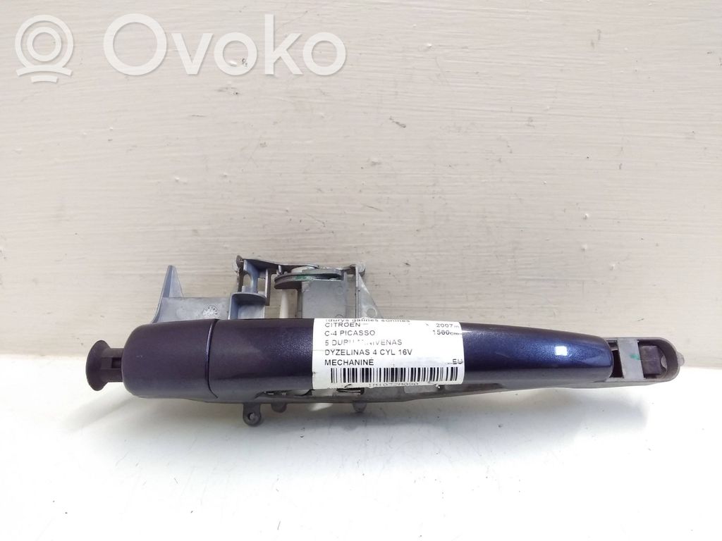 Citroen C4 Grand Picasso Klamka zewnętrzna drzwi tylnych 