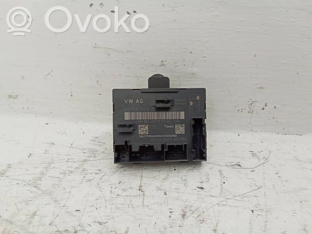 Audi A8 S8 D4 4H Door control unit/module 