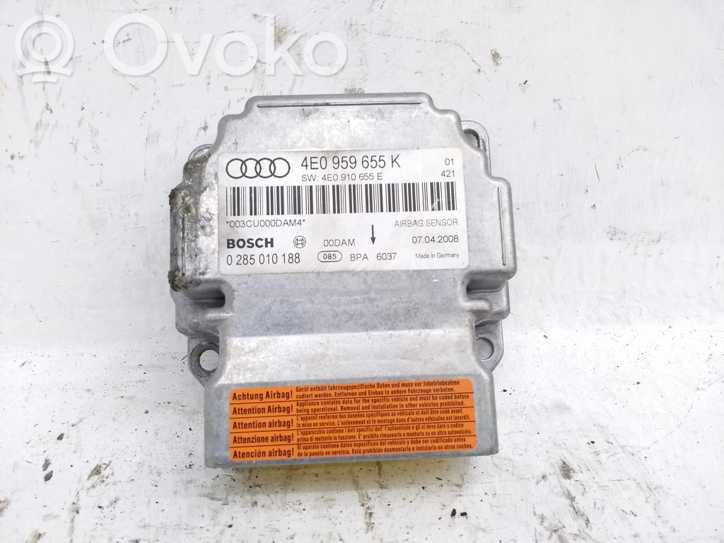 Airbag control unit/module   4E0959655K,4E0910655E