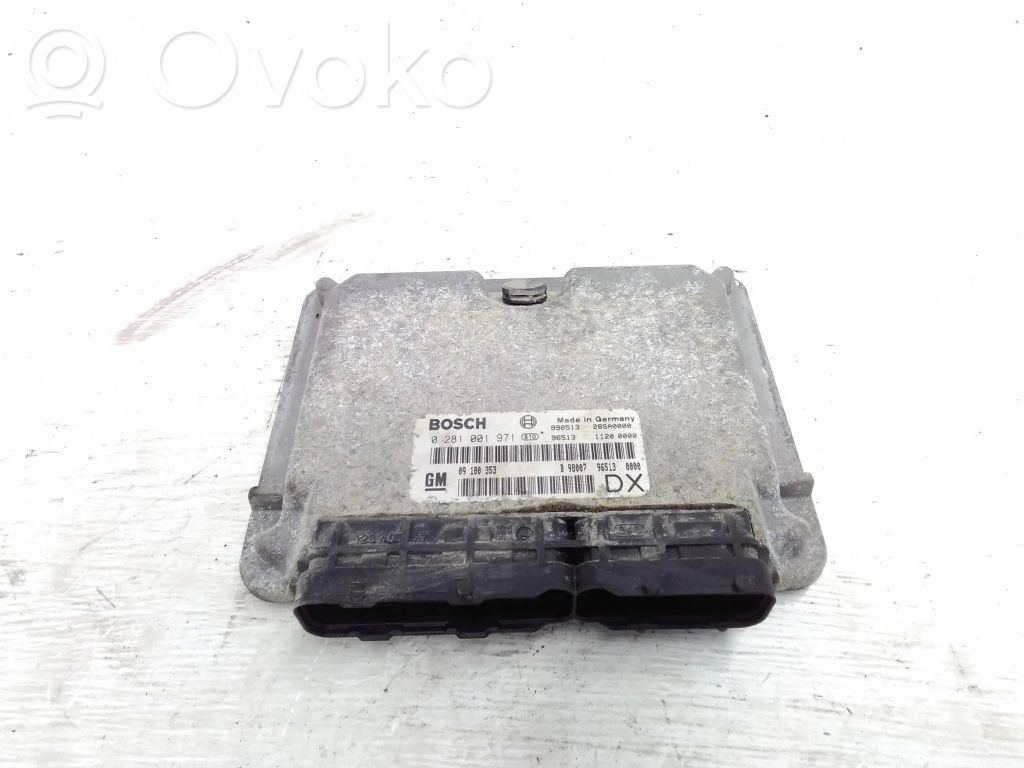 Centralina/modulo del motore   0281001971,09180353