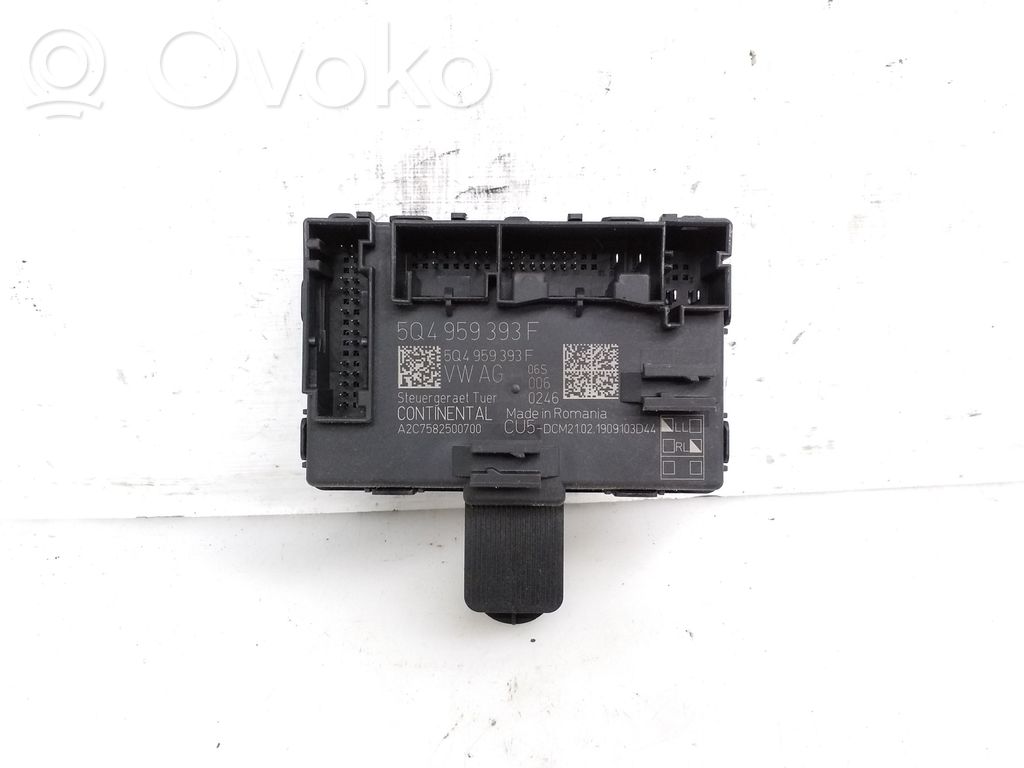 Skoda Octavia Mk3 (5E) Durvju vadības bloks 