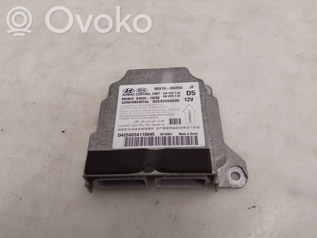 KIA Optima Airbag control unit/module 