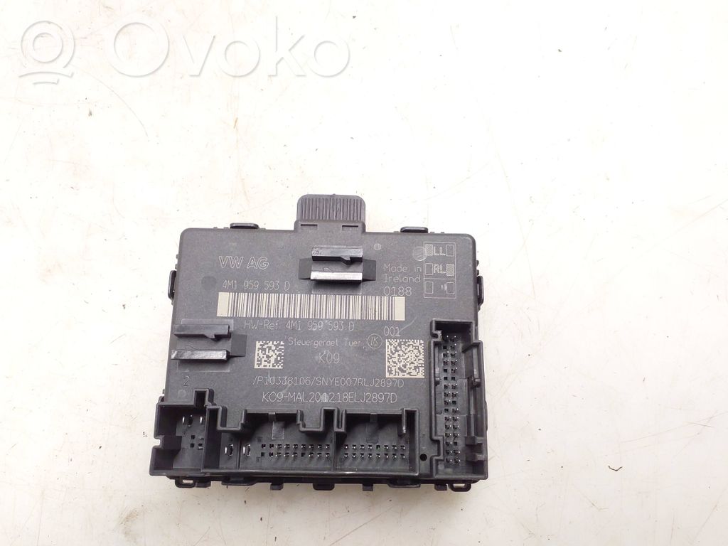 Audi A7 S7 4K8 Unité de commande module de porte 