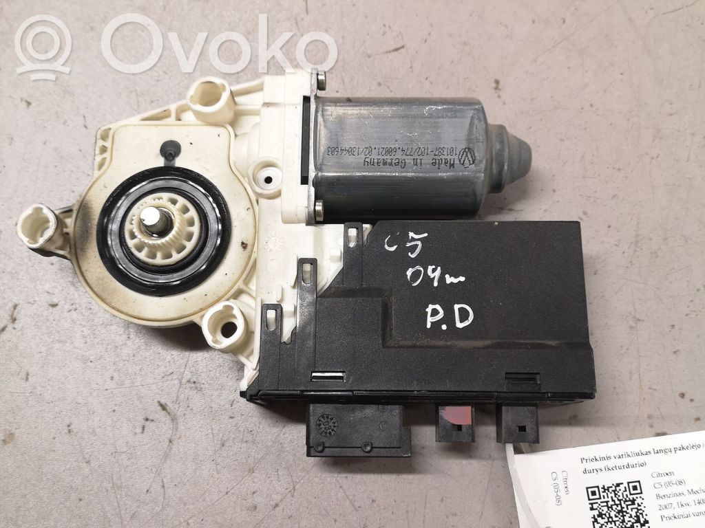 Citroen C5 Front door window regulator motor 