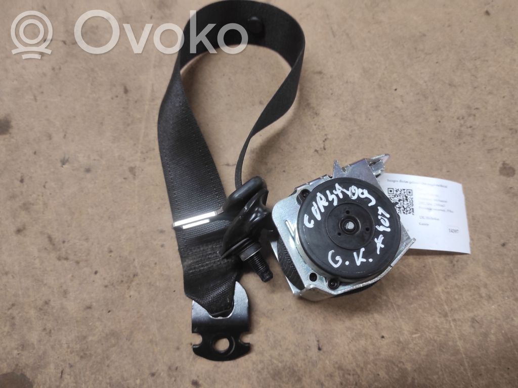 Opel Corsa D Cinturón trasero 