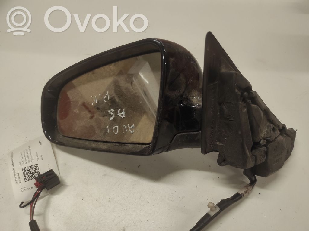 Audi A6 S6 C6 4F Elektryczne lusterko boczne drzwi przednich 