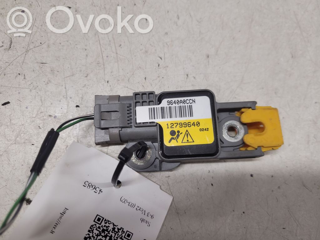 Saab 9-3 Ver2 Airbagsensor Crashsensor Drucksensor 