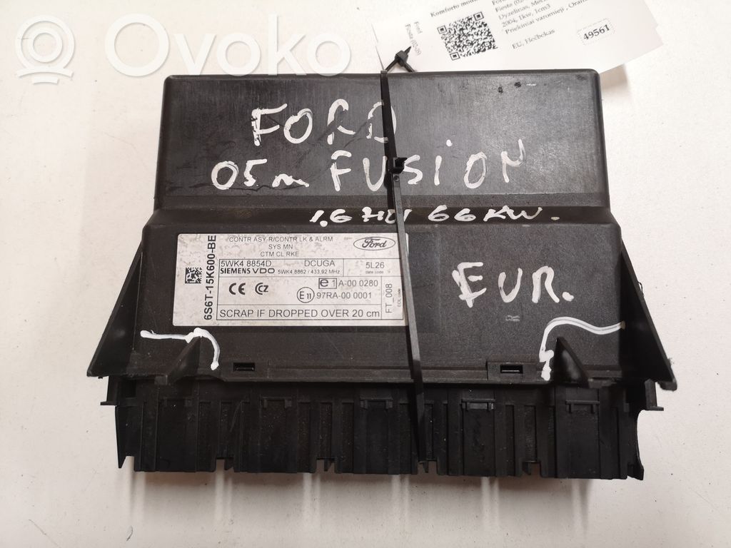 Ford Fiesta Comfort/convenience module 