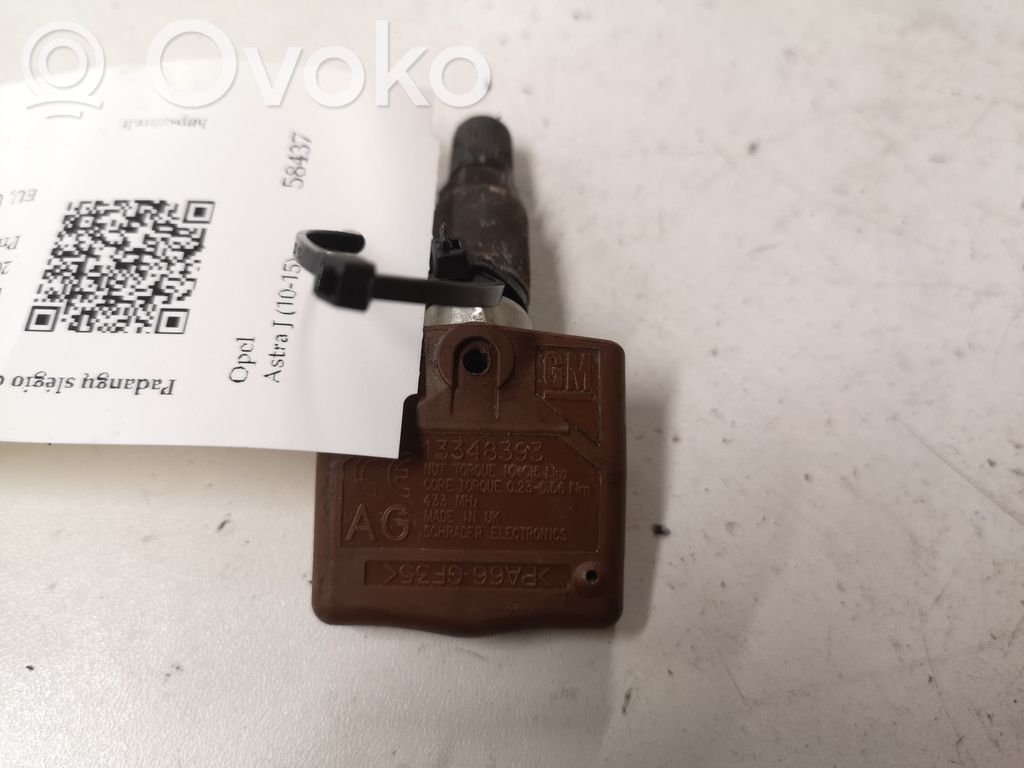 Opel Astra J Tire pressure sensor 