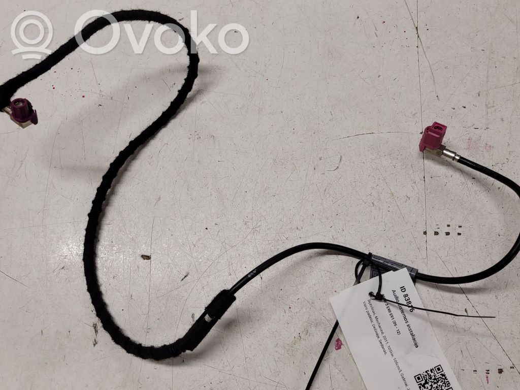 BMW 3 E90 E91 Sound system wiring loom 