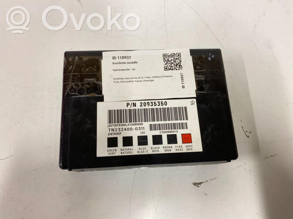 Module confort   20935350,TN2324000311