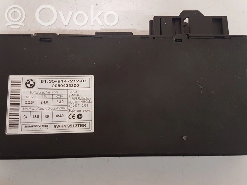 BMW 1 E82 E88 CAS control unit/module 