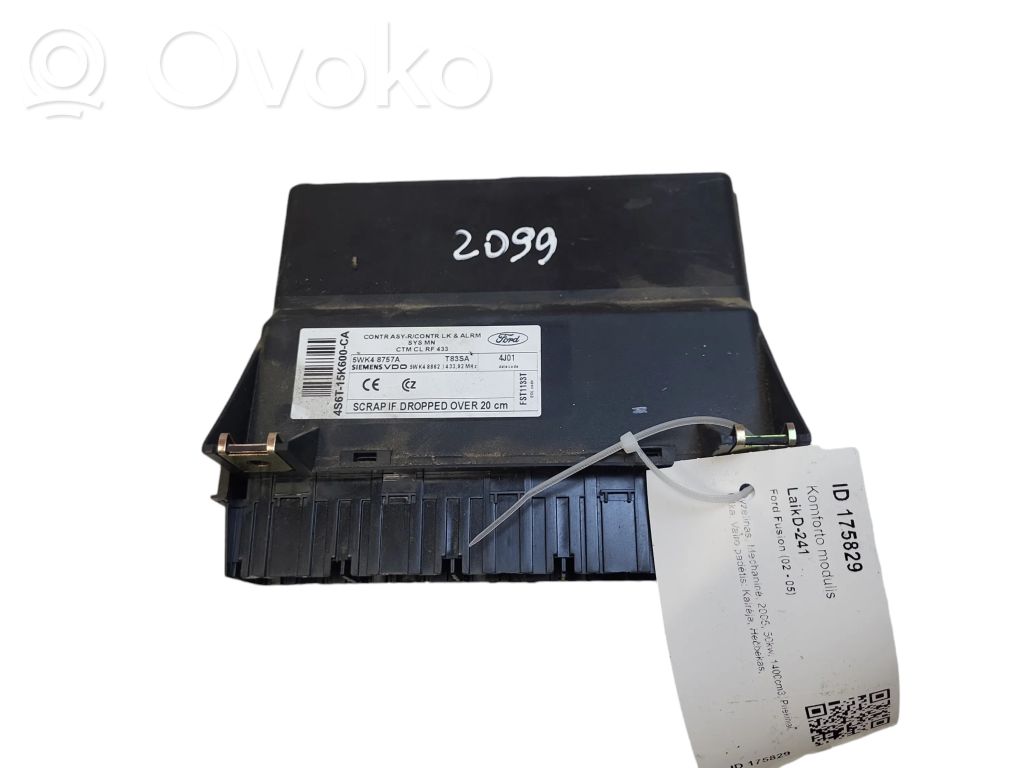 Ford Fusion Modulo comfort/convenienza 