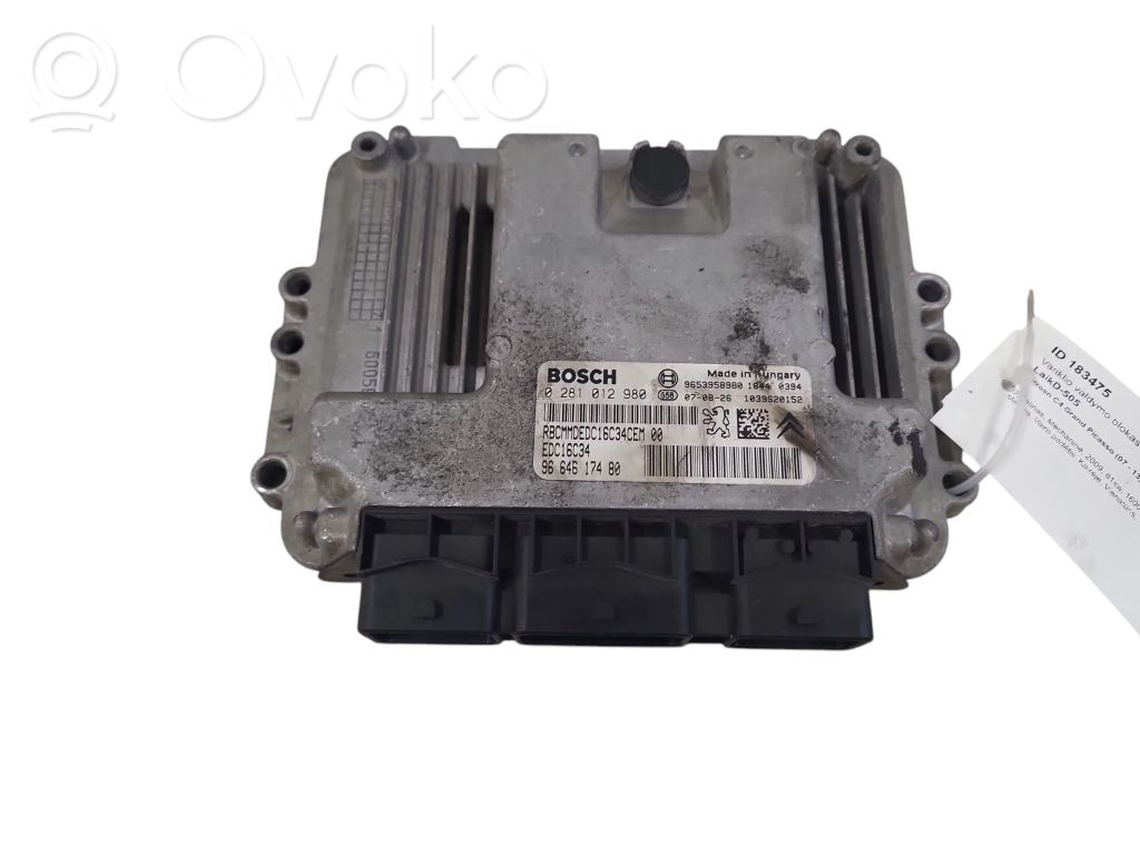 Citroen C4 Grand Picasso Calculateur moteur ECU