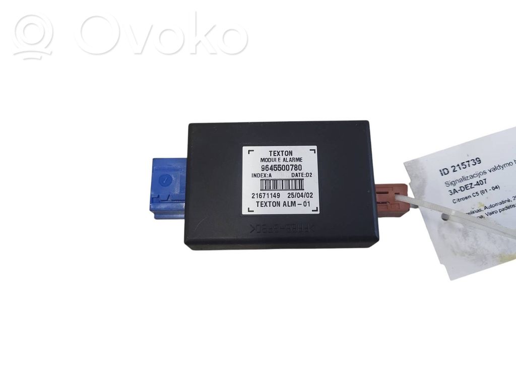 Centralina/modulo allarme   9645500780