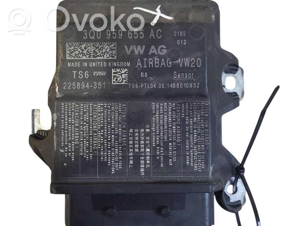 Skoda Octavia Mk3 (5E) Unitate/modul de comandă airbaguri