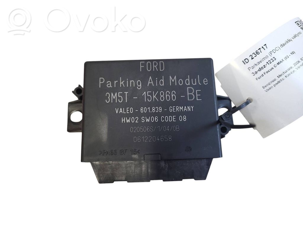Ford Focus C-MAX Parking PDC control unit/module 