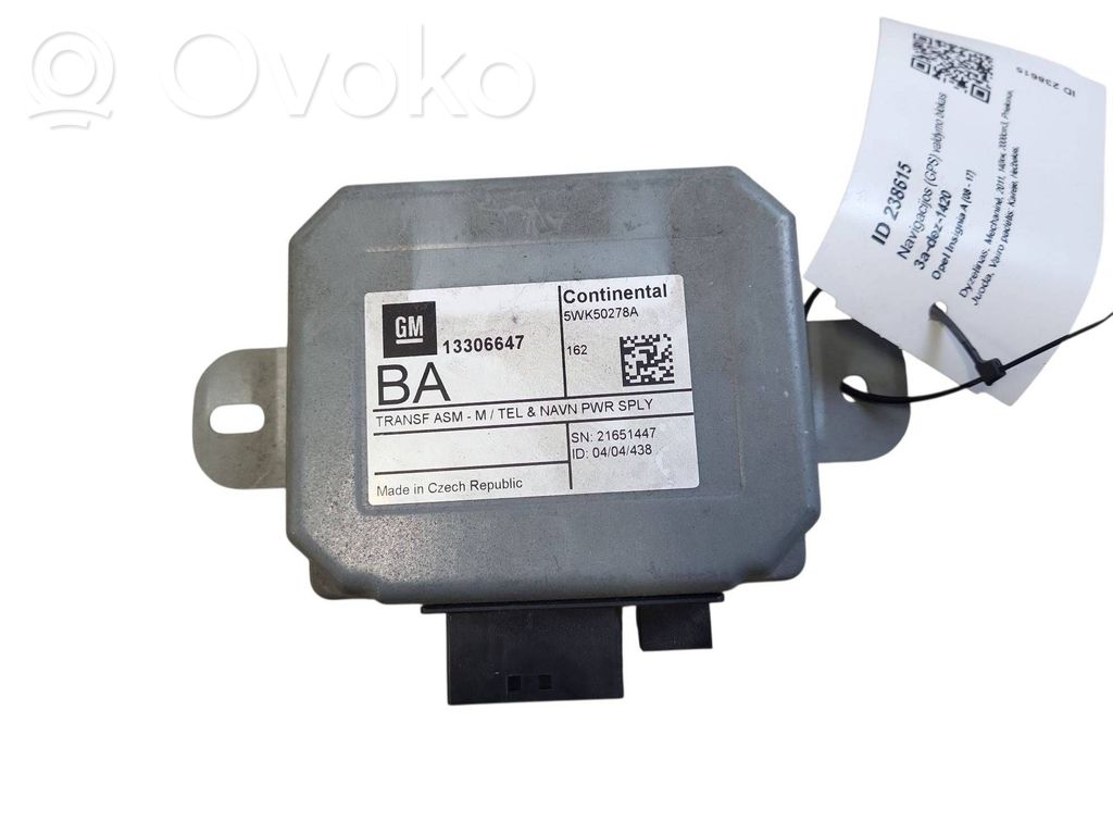 Opel Insignia A Unité / module navigation GPS 