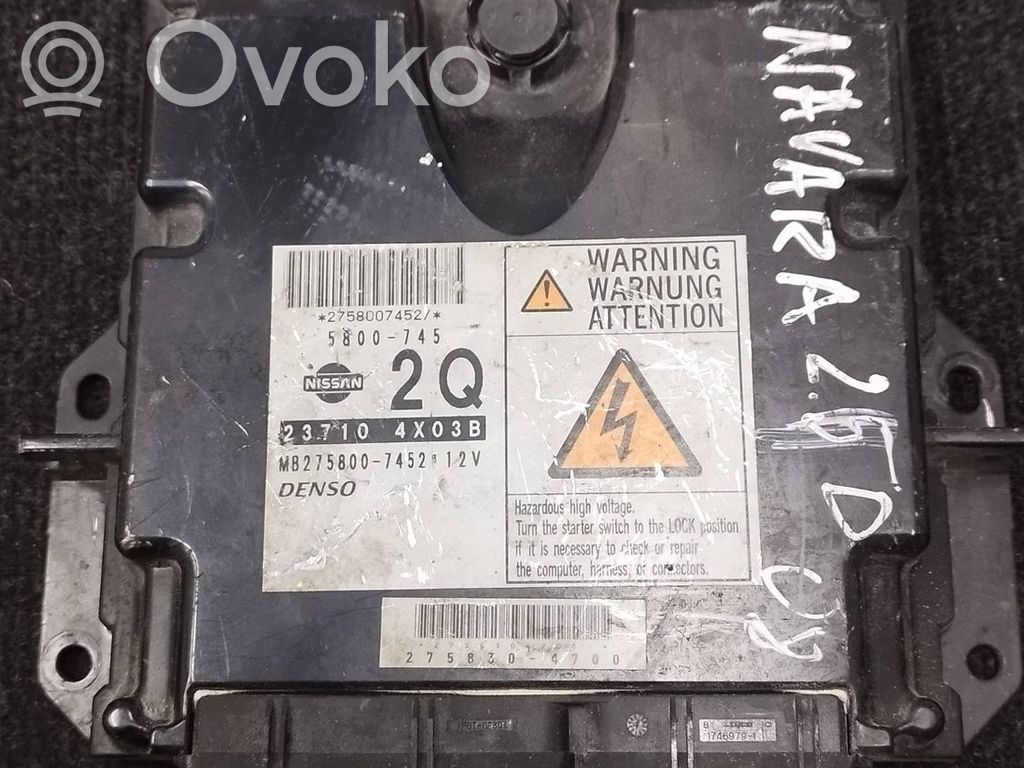 Nissan Navara Engine control unit/module 
