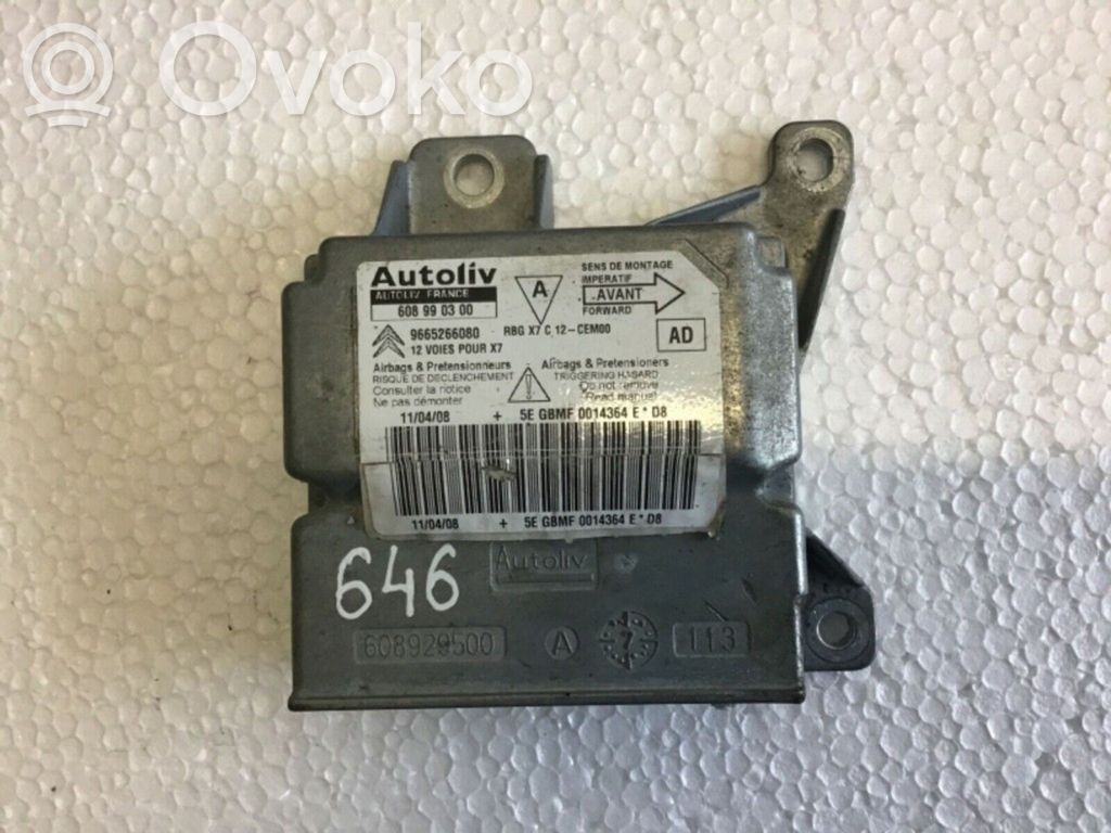 Airbag control unit/module   9665266080