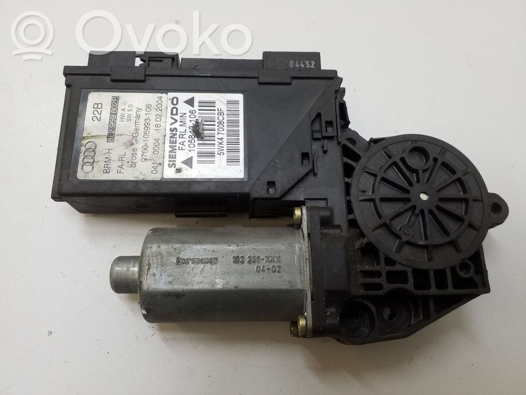 Audi A4 S4 B6 8E 8H Silnik regulatora szyby drzwi przednich 