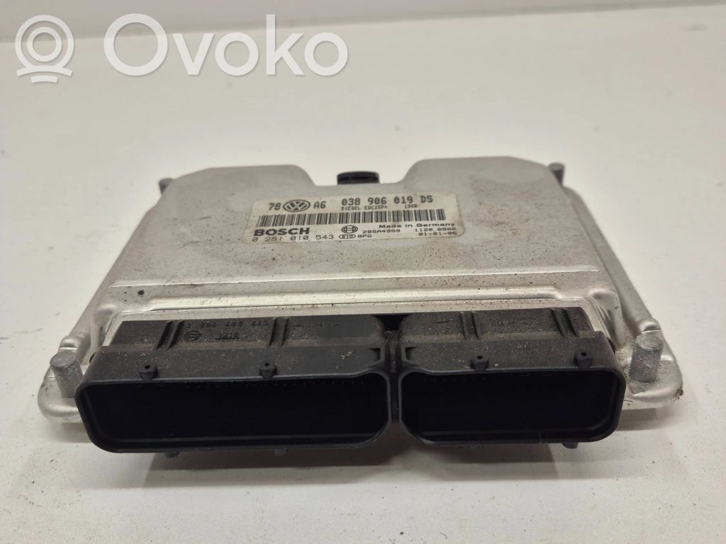 Engine control unit/module   038906019DS,28SA4959,0281010543