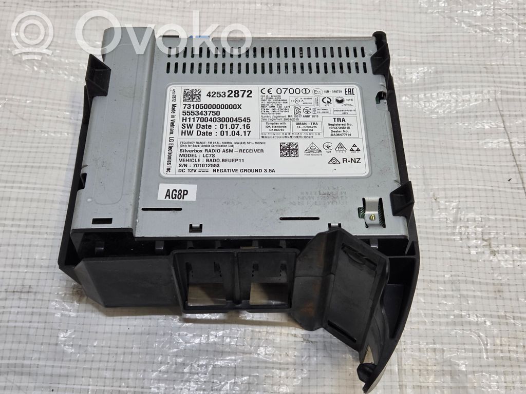 Opel Astra K Radio/CD/DVD/GPS head unit 