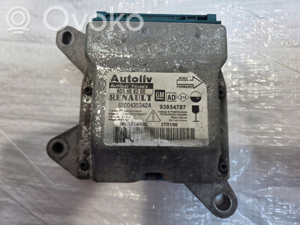 Opel Vivaro Airbag control unit/module 