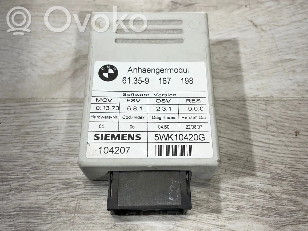 Tow bar trailer control unit/module   9167198,104207,5WK10420G,61359167198