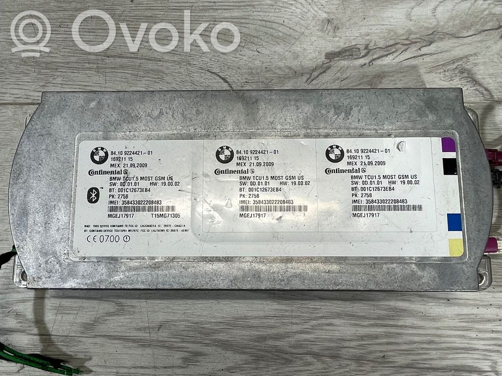 BMW 5 E60 E61 Module unité de contrôle Bluetooth 