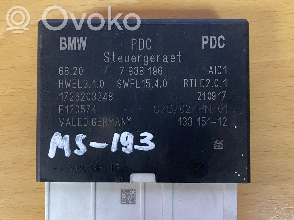 BMW i3 Sterownik / Moduł parkowania PDC 