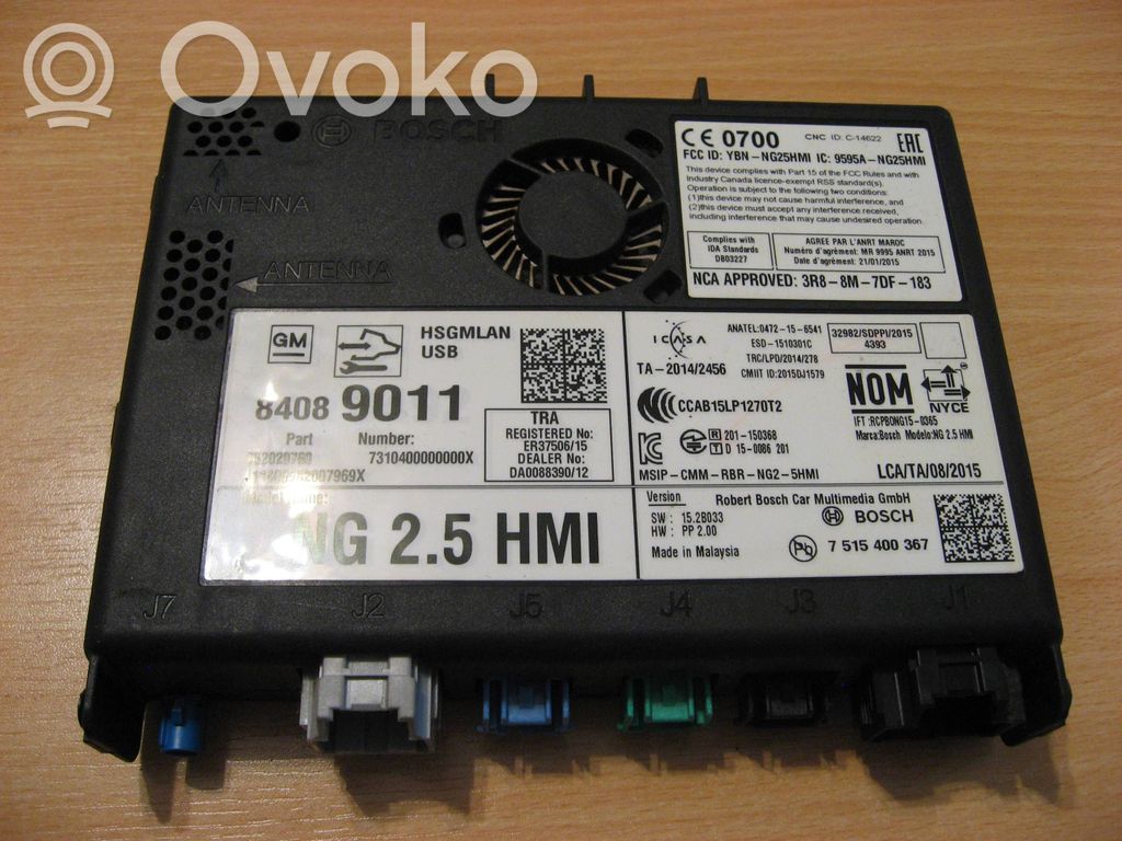 Cadillac CT6 GPS navigation control unit/module 