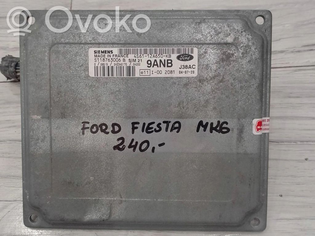 Ford Fiesta Engine control unit/module ECU 