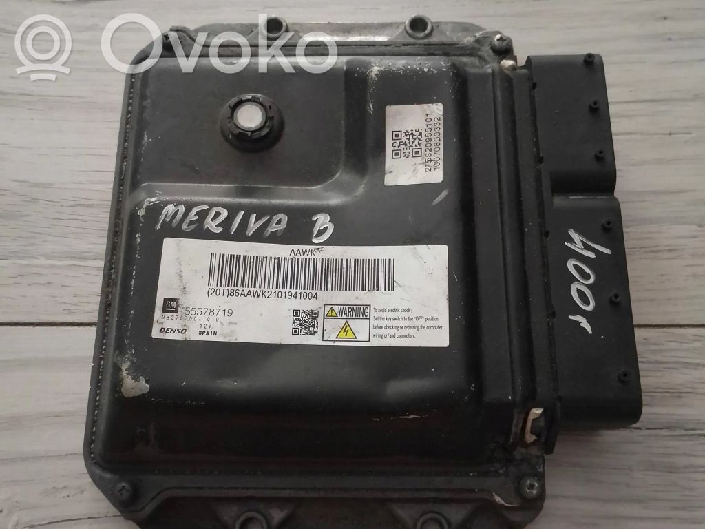 Opel Meriva B Engine control unit/module ECU 