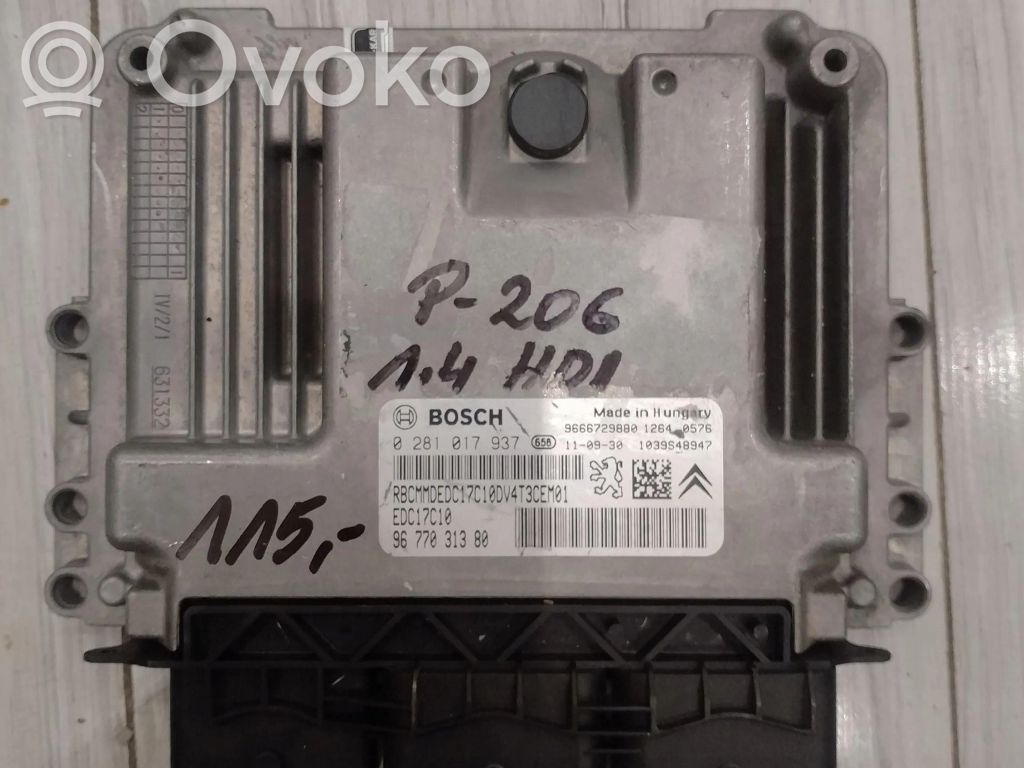 Peugeot 206 Engine control unit/module ECU 