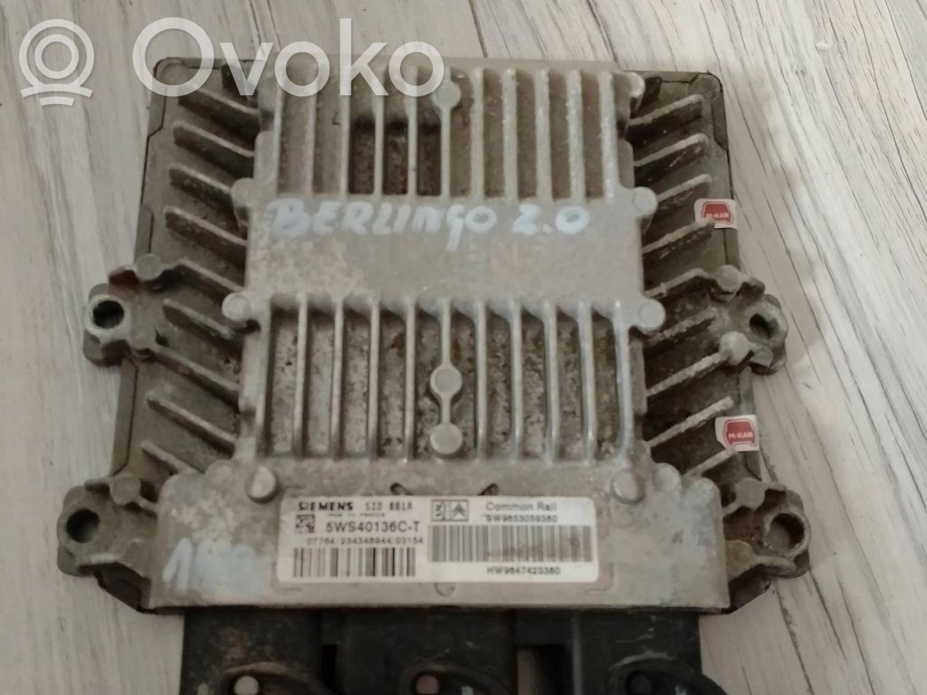 Engine control unit/module ECU   9653059380