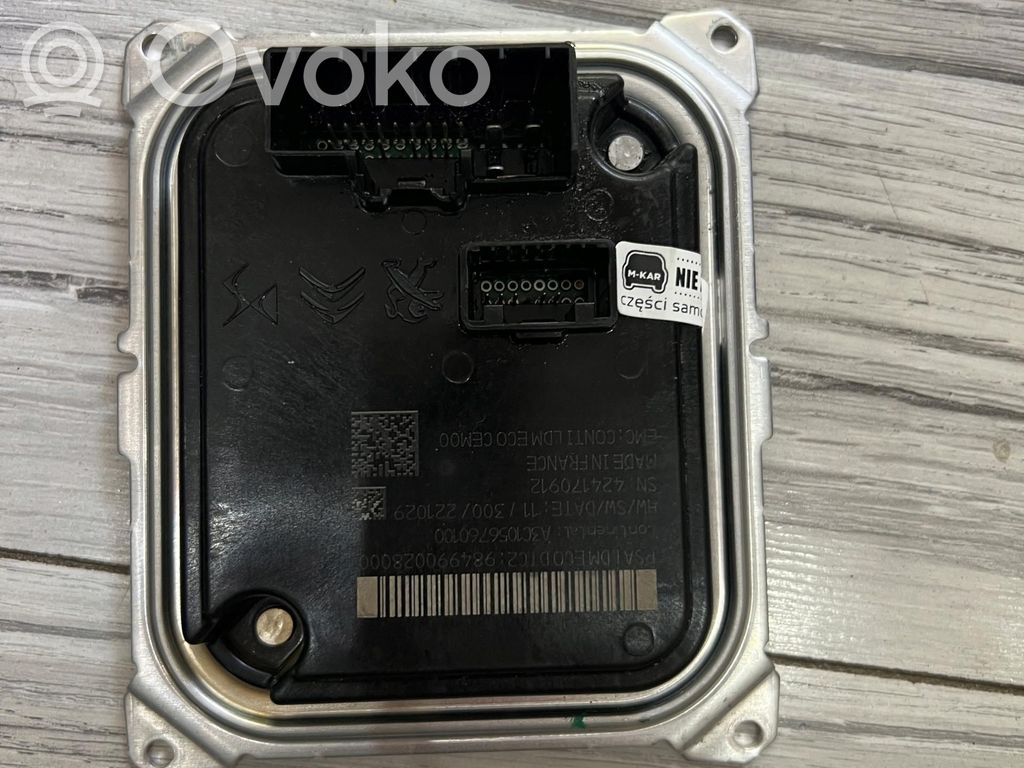 Citroen DS4 Módulo de control de balasto LED 