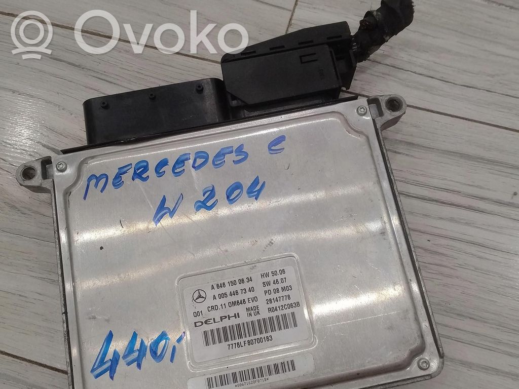 Mercedes-Benz C W204 Engine control unit/module ECU 