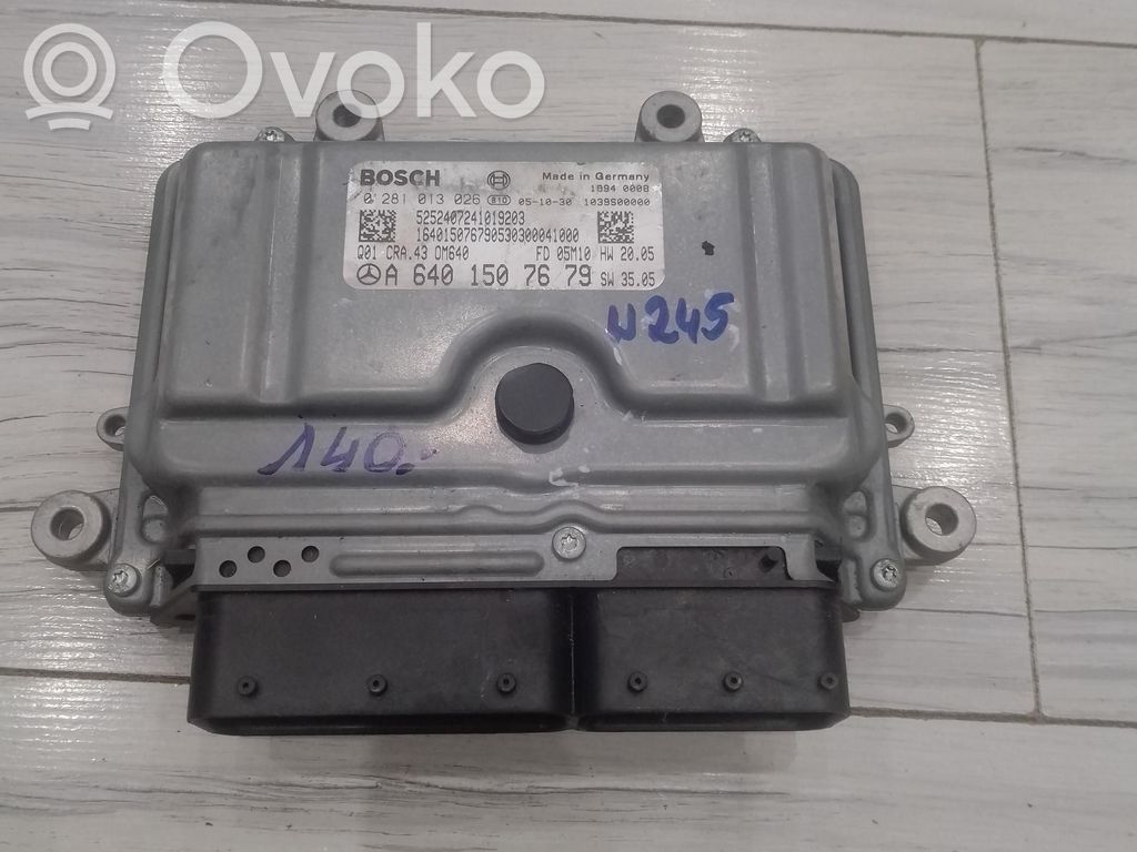 Mercedes-Benz B W245 Komputer / Sterownik ECU silnika 