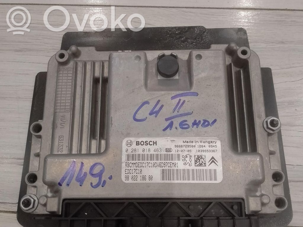 Citroen C4 Grand Picasso Unité de commande, module ECU de moteur 