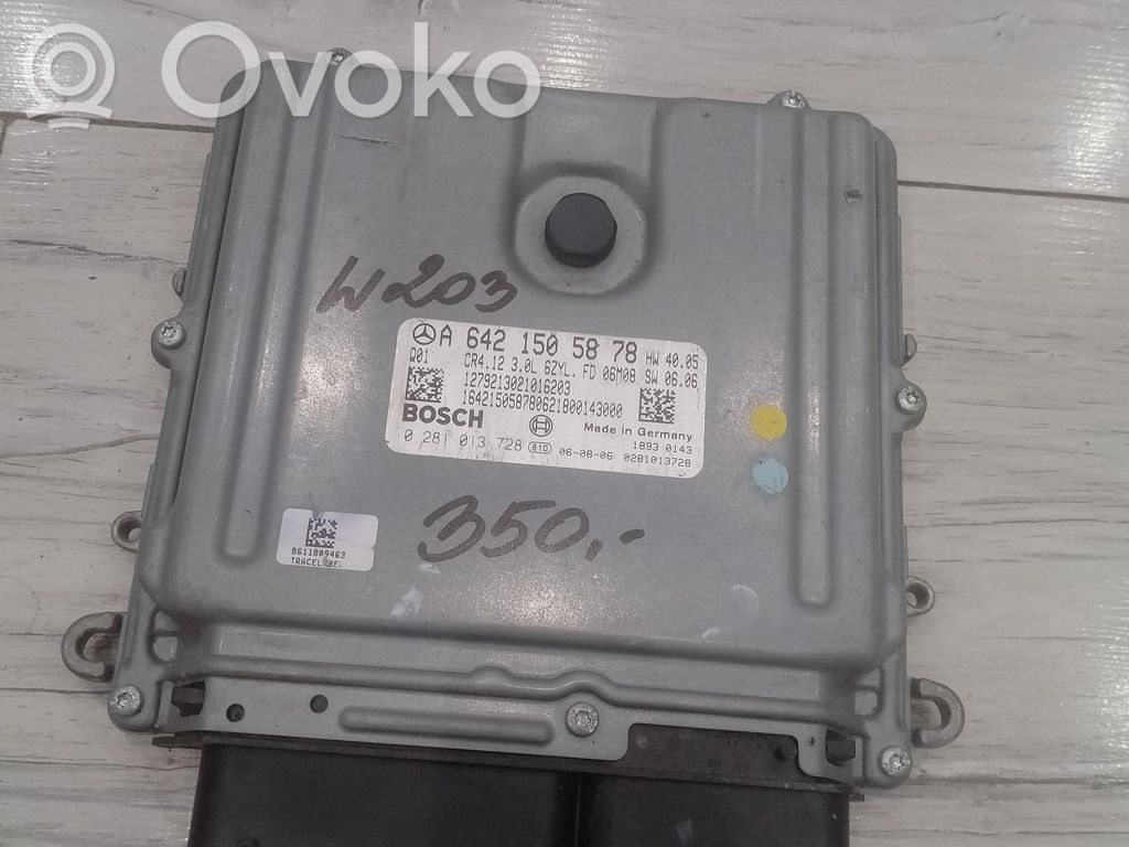 Komputer / Sterownik ECU silnika   0281013728,0281013728,A6421505878