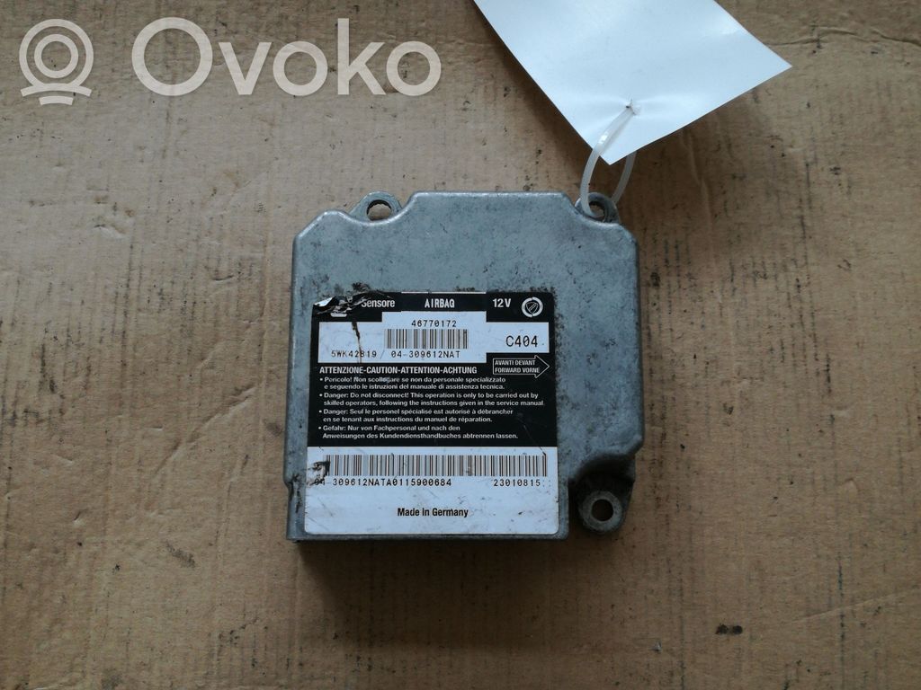 Fiat Marea Airbag control unit/module 