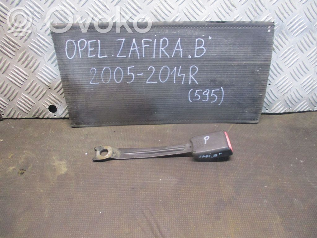 Opel Zafira B Klamra przedniego pasa bezpieczeństwa 