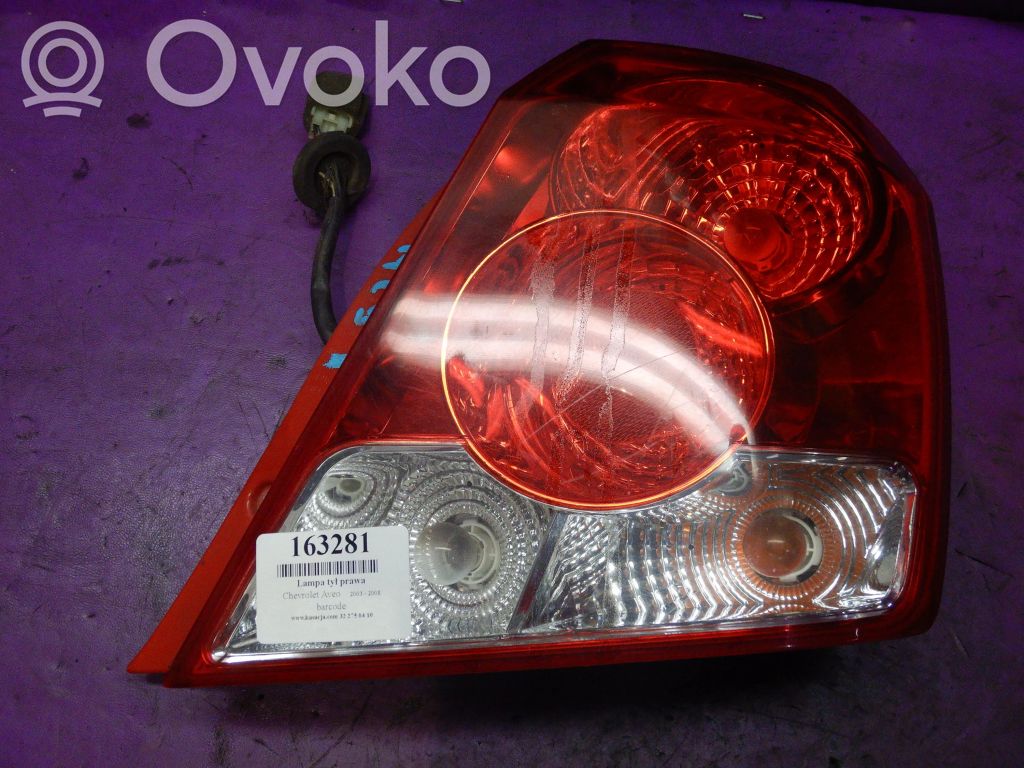 Chevrolet Aveo Luci posteriori
