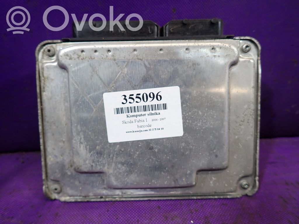 Skoda Fabia Mk1 (6Y) Unidad de control/módulo ECU del motor 