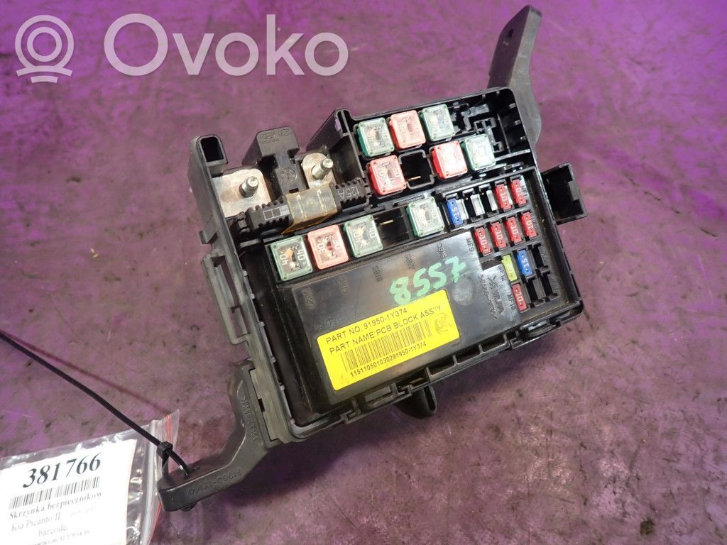 KIA Picanto Juego de caja de fusibles 