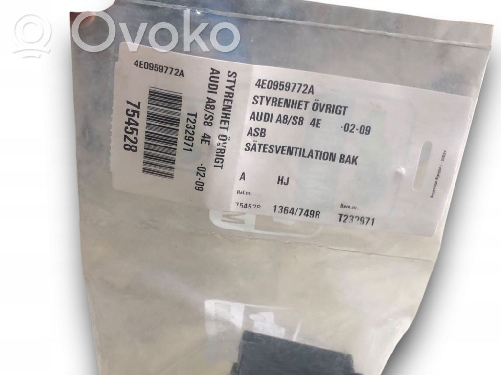 Module de commande de siège   4E0959772A